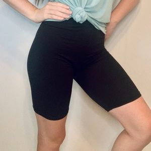 NWT Comfy Black Biker Shorts